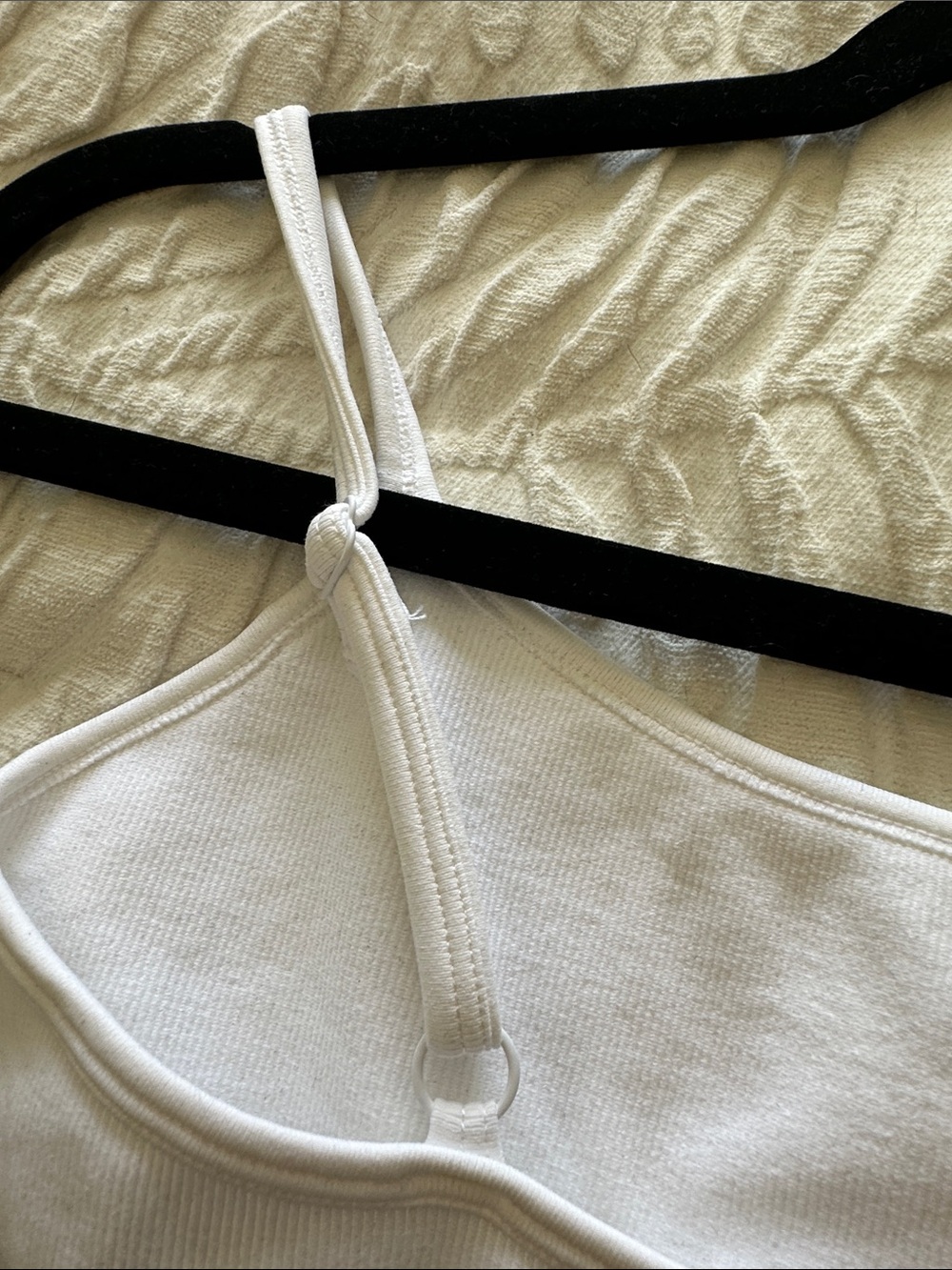 White Ribbed One-Piece Bodysuit - Picture 3 of 3